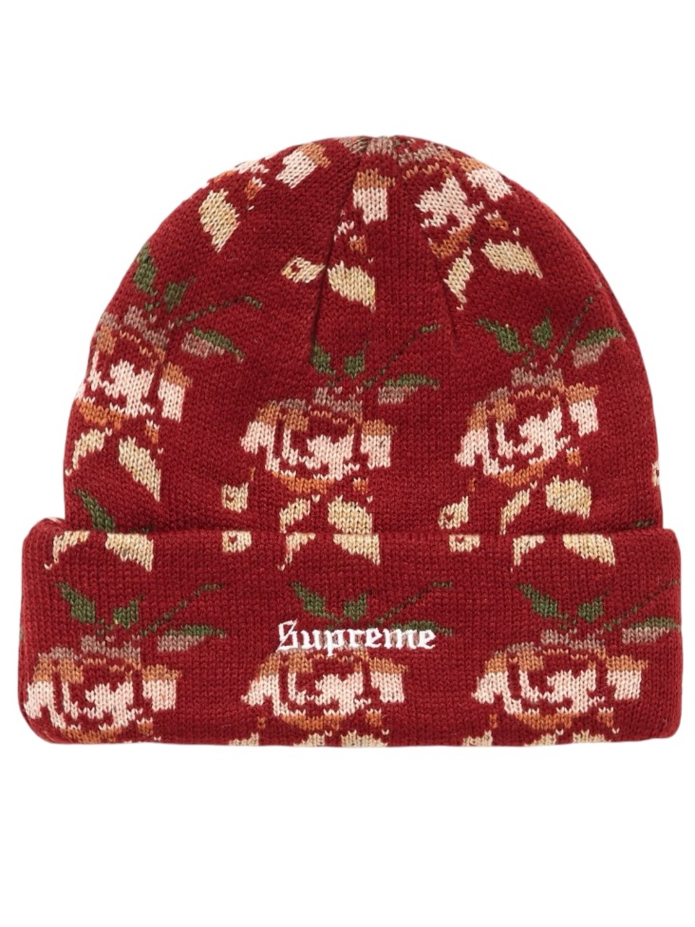 SUPREME Rose Jacquard Beanie